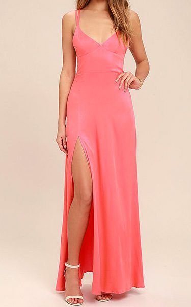 Bridgetown Beauty Coral Pink Maxi Dress - Best Maxi Dress